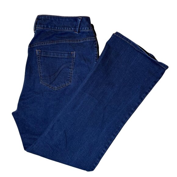 Lane Bryant Denim - Lane Bryant Slim Boot Genius Fit Dark Wash Jeans Women's Size 18 Average